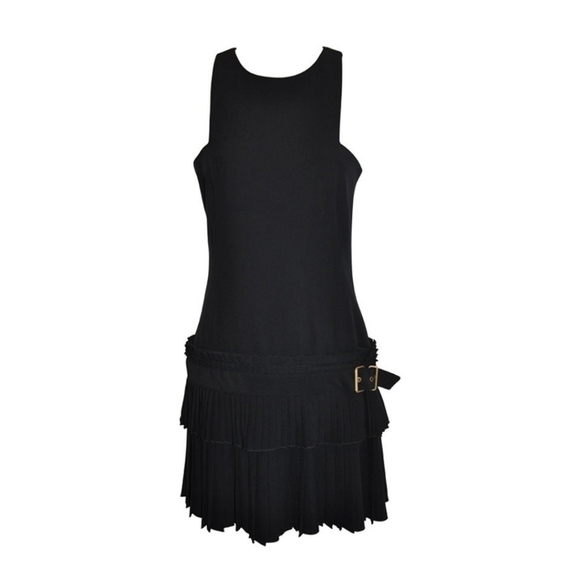 Dresses & Skirts - Alexander McQueen Fully Lined Black Two-Tiered Cut-Out Dress Size 40